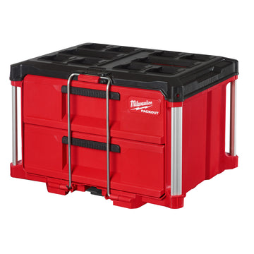 Milwaukee PACKOUT 2-Drawer Toolbox, 16.3in.L x 22.2in.W x 14.3in.H, Model# 48-22-8442
