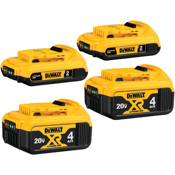 DEWALT 20V MAX Li-Ion Battery, 4-Pack, Model# DCB324-4