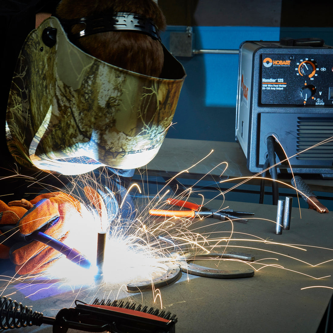 Hobart Handler 125, 120V, 130 Amp, Flux Core Welder, MIG-Ready Welder, Model# 500573